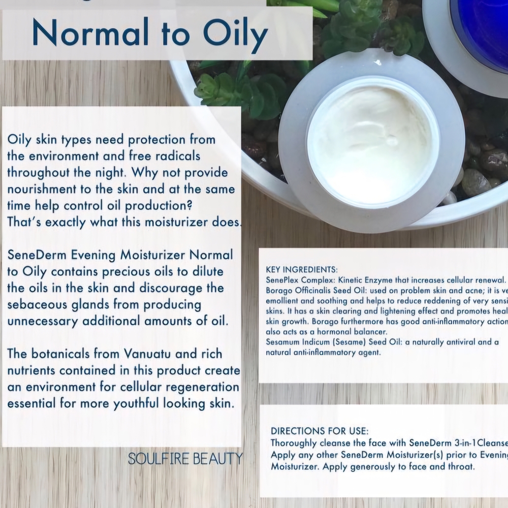 Evening Moisturizer for Normal to Oily Skin